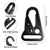 BT-Z012 1'' Zinc Alloy 25mm Olecranon Sling Clips Black Carabiner Hk Clip Swivel Snap Hook for Bags Webbing Metal Buckle Hooks