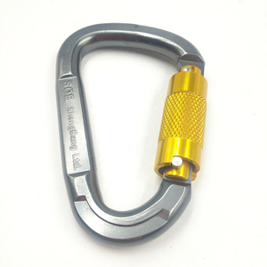 Factory 24KN Aluminum Snap Hook Heavy Duty Carabiner With Screw for Climbing,Hammock,Camping