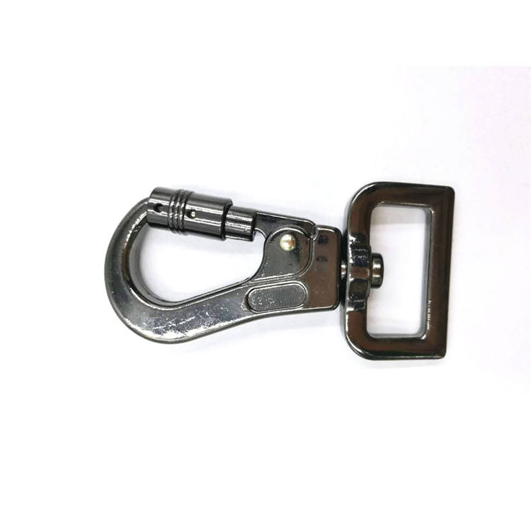 Gun Color Snap Hook Alloy Metal Dog Leash Outdoor Pet Chain Swivel Snap Hook with Screw