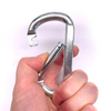 BT-244A Heavy Duty Custom Galvanized Safety Spring Silver Flat Quick Release Carabiner Snap Hook