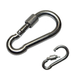 BT-245S Din 5299 Form D 8cm Galvanized Screw Hook Lock Steel Carabiner Industrial Hooks