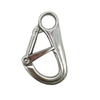 Stainless Steel 304/316 Metal Carabiner Safety Release Pressure Spring Rope Dual Lock Hook Spring Ring Clasps Double Safety Hook