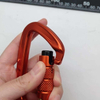 25KN Safety Aluminum Hook Aviation Aluminum Auto Locking Carabiner for Climbing,Hanging,Hammock