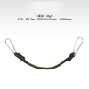Outdoor Hiking Buckle Elastic Rope 8mm Thick Elastic Rope Luggage Tie Tent Rope Hook Camping Clothes Line