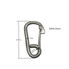High Quality Stainless Steel304/316 Snap Hook Safety Carabiner Clip for Marine Hardware Simple Hook