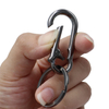 Zinc Alloy Gun Color Simple Lock Carabiner Car Lock Ring Keychain Hook