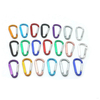 5x50 Aluminum Springs Flat Design Aluminum 6061Climbing Clip Aluminum Snap Hook Colorful Keychain