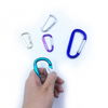 Factory Wholesale D Shaped Aluminum Snap Hook Safety Carabiner Clip with Flat