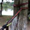 BT-S02 Double & Single Travel Camping 10 Loop Heavy Duty 5KN Carabiner Adjustable Hammock Nylon Tree Straps Set
