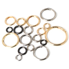 BT-56 Zinc Alloy Sliver Gun Key Metal Circle Snap Clip Hook O-ring Spring Gate Round Hook Carabiner Bag Hardware Accessories 50m
