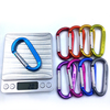 Aluminum Alloy Retail Custom Color Snap Hook Carabiner Handbags Keychain Multi Tool D-shape Carabiner 8cm