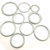 Welded Round Ring Galvanized Steel 5*40mm Hardware Accessory for Connecting Silver O Rings for Bags