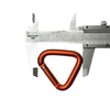 70mm Orange Triangle Aluminum Carabiner Hooks Dog Leash Aluminum Carabiner Quick Keychain Link Bag Strap Buckle