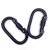 25KN Outdoor Oval Shape Sports Screw Locking Carabiner with Screw Safety Carabine for Hiking Hammock EN362 manufacture