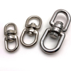 China Supplier Rigging Hardware Nickel Plated Stainless Steel Double Ended Eye Rotating Carabiner Hook Ceiling Hooks