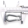 BT-245 DIN5299 60mm Metal Climbing Tent Connector Stainless Steel 3/16 Inch Zinc Plated Carabiner Snap Hook