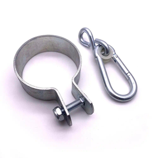 Round Swing Hook Outdoors Hangers Playground Equipment Carabiner D Clamp for Timber Swing Clamp Hook