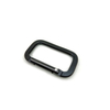 Black Aluminum Alloy Rectangle Shape Carabiner Outdoor Spring Snap Clip Water Bottle Hooks Keychain Quickdraws Carabiner Llat