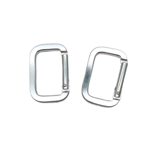 D-Rings/O Ring Aluminum Hook Square Shape Carabiner Straight Hardware Many Types Sizes for Keychain