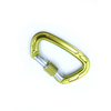 12mm Aluminum Snap Hooks Wholesale 22kn Selflocking Carabiner Outdoor Climbing Carabiner Hook Dog Rope Leash Hook