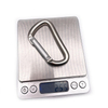 Aluminum 5KN Black Laser Logo Wiregate Hammock Metal Snap Hook Spring Clamp Hook Keychain Clip Karabiner