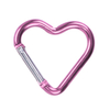 Aluminum Heart Shape Spring Carabinas Key Hook Spring Clip Karabiner Keychain Snap Hook