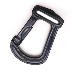 BT-Z525 Heavy Zinc Alloy Black Indoor Sport Safety Hanging Suspension Training Yoga Swivel Hook 38 mm Lanyard Carabiner