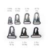 5mm Zinc Alloy Ring Tactical Clasp Olecranon Snap Hooks Sling Clips Black Hk Clip Eagle's Beak Hook Webbing Metal Hook