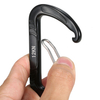 10KN Black Laser Logo Wiregate Screw Hook Metal Spring Clip Lightweight Hammock Swing Clip Custom Carabiner