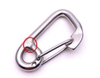 Stainless Steel Snap Hook Carabiner High Quality Hook for Dog/Lanyard 60/80MM Simple Rope Snap Hook