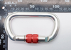 25KN Wholesale Heavy Duty 7075 Aluminium D Shape Flat Safety Snap Hook Custom Climbing 25KN Carabiner
