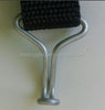 Heavy Duty Zinc Plated Steel J-Hook Carabiner Industrial Hanging Hook with Spring Clip