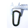 High Quality D-Shaped Carabiner Hook, Army Green Camouflage Aluminum Snap Clip for Outdoor Hammock, Hiking