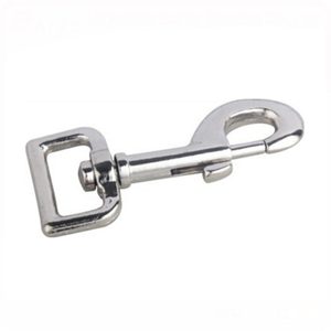BT-Z857 Zinc Alloy Moschettone Hardware Nickel Plated Bolt Metal Dog Shape Holder With Metal Carabiner Swivel Metal Hook Snap