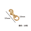 BT-B04 Clips Straps Carabiner Round High Polish Antique Swivel Carabin 20mm Solid Brass Snap Hook Webbing Hook Carabiner for Dog