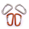BT-L50 Wire Gate 5KN Hammock Camping Hooks 80mm Carabiner Custom Logo Aluminum Caribeaner Clip