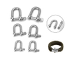 Mini Shackles AISI 304 316 Stainless Steel European Type D Shackle