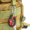 Camping Outdoors Packsack Key Chain Carabiner Lanyard Elastic Telephone Wire Travel Gear Tool Lanyard