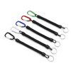 Camping Outdoors Packsack Key Chain Carabiner Lanyard Elastic Telephone Wire Travel Gear Tool Lanyard