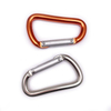 Aluminum 5KN Black Laser Logo Wiregate Hammock Metal Snap Hook Spring Clamp Hook Keychain Clip Karabiner