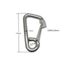 High Quality Stainless Steel304/316 Snap Hook Safety Carabiner Clip for Marine Hardware Simple Hook