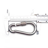 Stainless Steel Snap Hook with Screw Lock Heavy Duty Spring Buckle for Rock Climbing,Outdoor