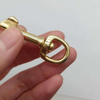 High Quality Solid Brass Snap Hook with Swivel Eyelet for Key Chain Heavy Duty Flag Pole Accessory Dog Clip Equipment
