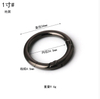 BT-56 Zinc Alloy Sliver Gun Key Metal Circle Snap Clip Hook O-ring Spring Gate Round Hook Carabiner Bag Hardware Accessories 50m