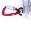 Aluminum Alloy Outdoor Carabiner Hook Pet Chain Connection Snap Hook with Eye Swivel Ring Master Lock