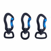 High Quality Aluminum Carabiner Screw Locking Spring Clip D Shaped Hook with Eye for Dog Leash