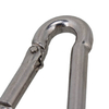 BT-245 Heavy Duty DIN 5299 FORM C 7mm 304 Snap Hook Gourd Type Stainless Steel Carabiner Mousqueton Karabiner Snap Hook