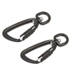 BT-A13301+C Black Classic Aviation Safety Carabiner Clip Breakign Load 4KN for Dog Use Oxdized Dog Leash Swivel Carabiner