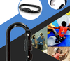 10x100mm Snap Hooks Sling Clips Black Snap Hooks Wholesale 22kn Climbing Carabiners Safety Hook Lettering Printing Custom