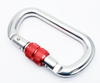 25KN Wholesale Heavy Duty 7075 Aluminium D Shape Flat Safety Snap Hook Custom Climbing 25KN Carabiner